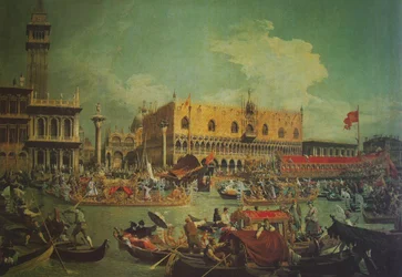 Vertrek van de Bucentaure voor de verloving met de zee